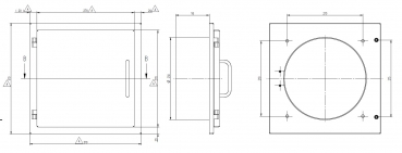 Easy-Line drop-in door DN250 for KG pipe stainless steel